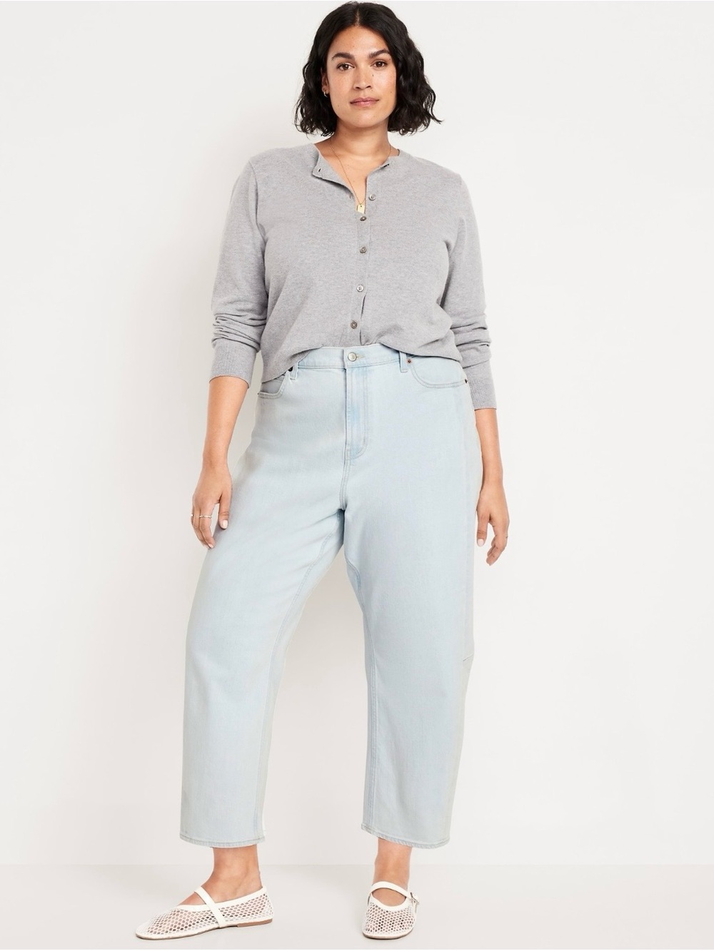 Old Navy Light Blue Barrel Leg Jeans